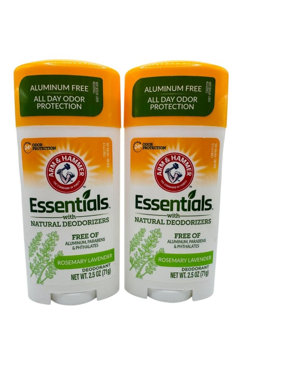 2 pack Arm & Hammer Essentials Deodorant Aluminum-Free Rosemary Lavender